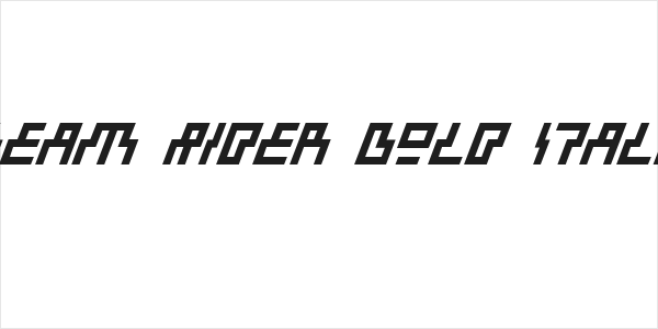 Beam Rider Bold Italic Logo