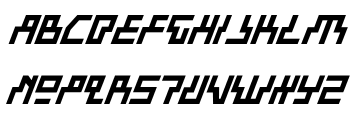 Beam Rider Bold Italic Font LOWERCASE