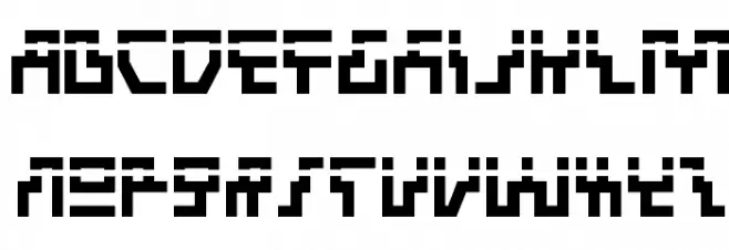 Beam Rider Bold Laser 字体 大写