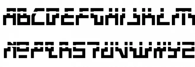 Beam Rider Bold Laser Font LOWERCASE