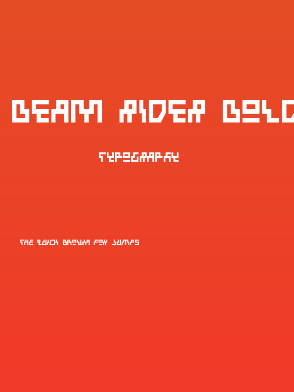Beam Rider Bold Poster