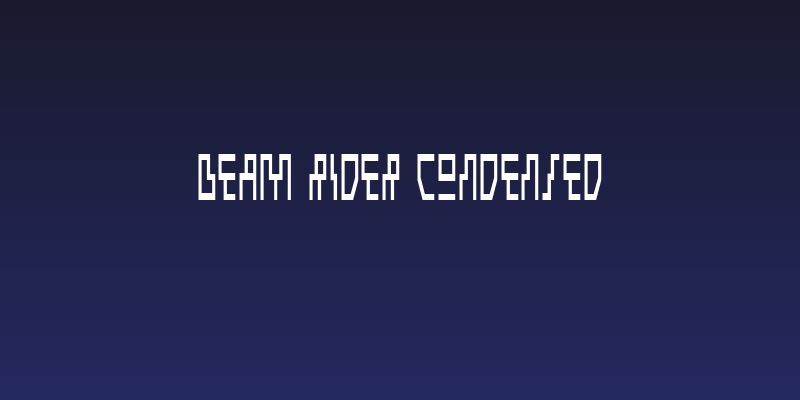 Beam Rider Condensed Social Header