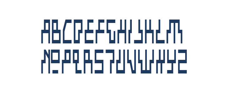 Beam Rider Condensed Lowercase