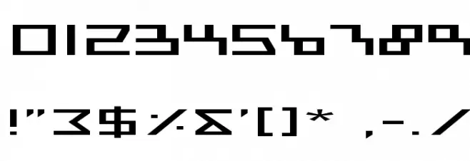 Beam Rider Expanded Font OTHER CHARS