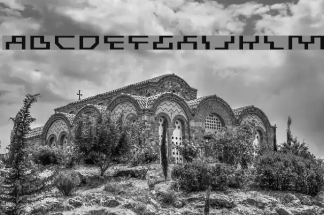 Beam Rider Expanded Font examples