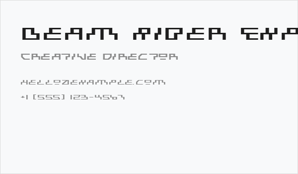 Beam Rider Expanded Business Card