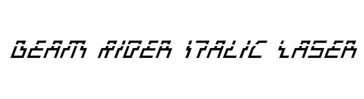 Beam Rider Italic Laser  Fuentes Gratis Descargar