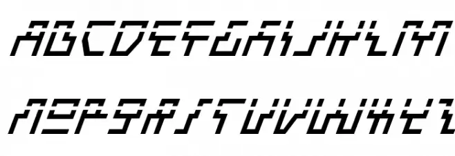 Beam Rider Italic Laser フォント 大文字