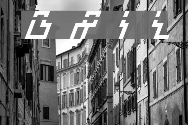 Beam Rider Italic Laser Font examples