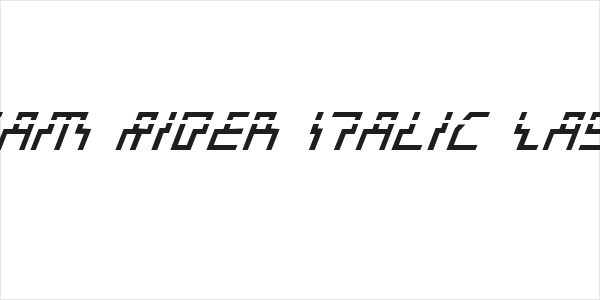 Beam Rider Italic Laser Logo
