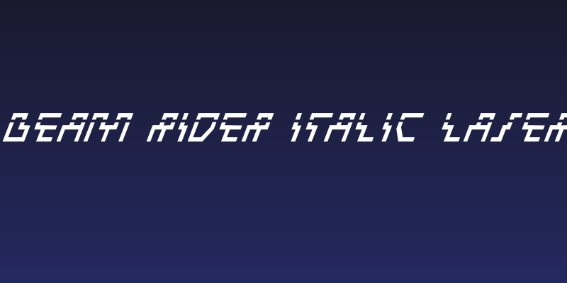 Beam Rider Italic Laser Social Header