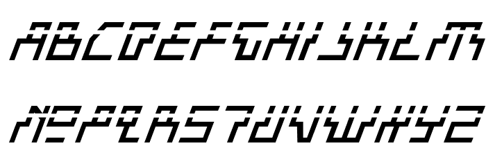 Beam Rider Italic Laser Шрифта строчной