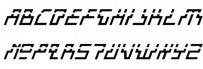 Beam Rider Italic Laser Fuentes MINÚSCULAS