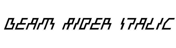 Beam Rider Italic  フリーフォントのダウンロード