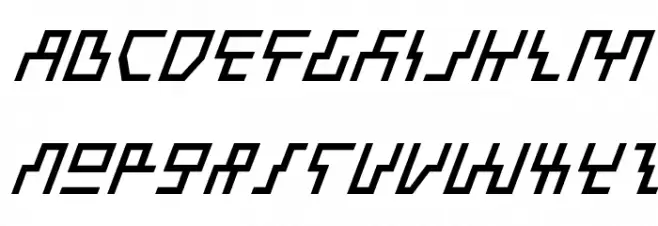 Beam Rider Italic خط أحرف كبيرة