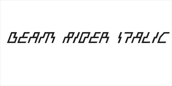 Beam Rider Italic Logo