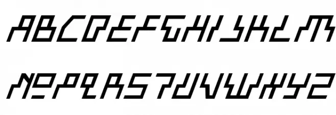 Beam Rider Italic Fuentes MINÚSCULAS