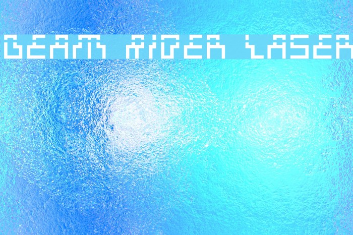 Beam Rider Laser フォント examples