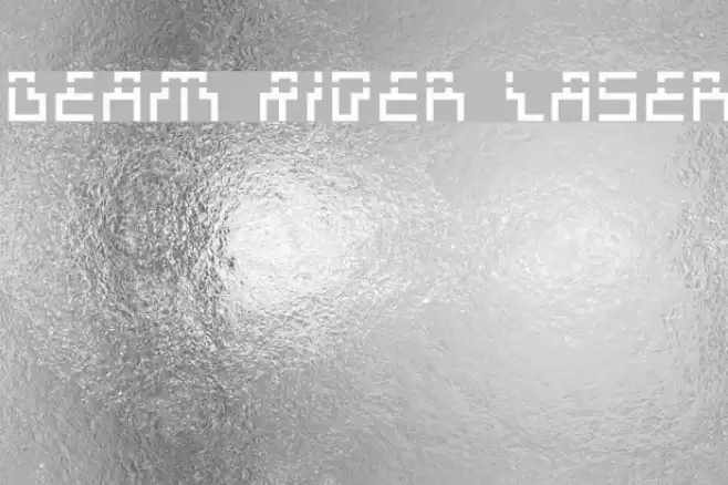 Beam Rider Laser Font examples