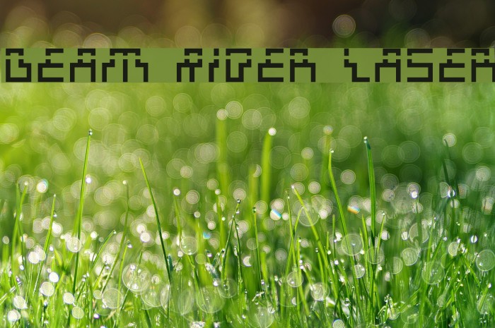 Beam Rider Laser フォント examples