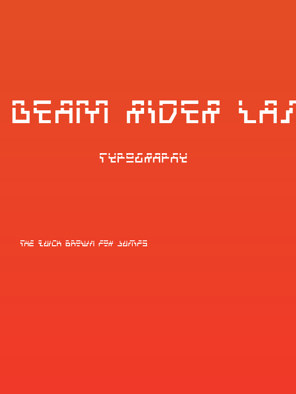 Beam Rider Laser Poster