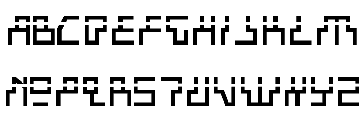 Beam Rider Laser フォント 小文字