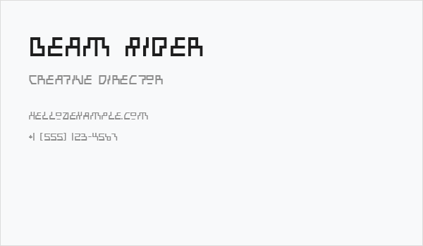 Beam Rider Business Card