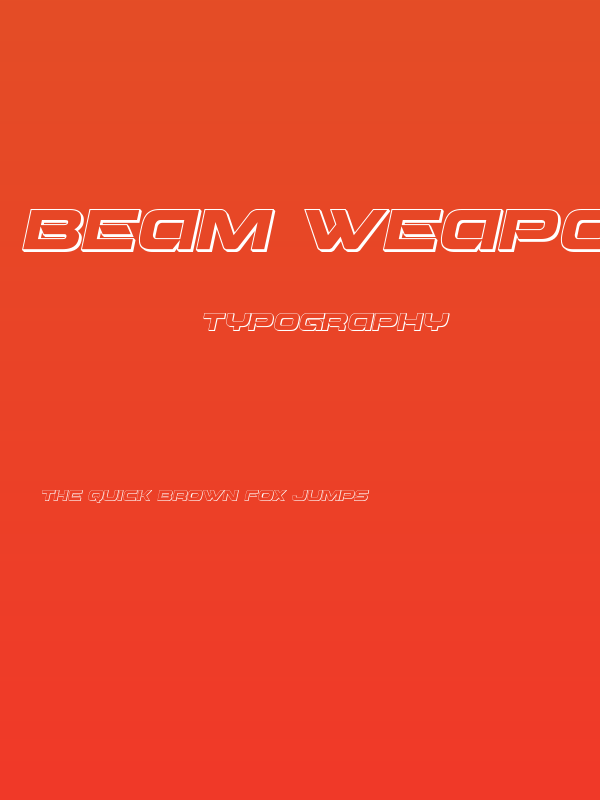 Beam Weapon 3D Italic Poster
