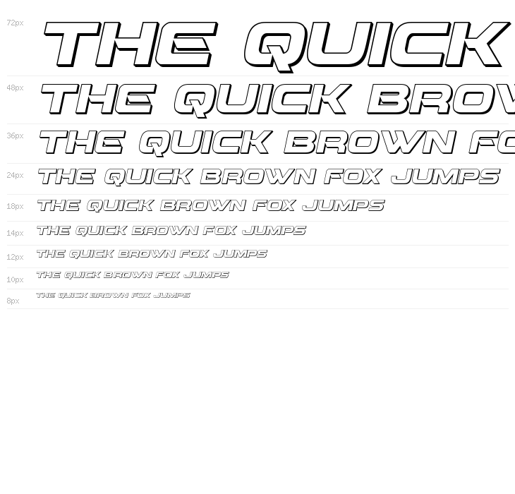 Beam Weapon 3D Italic Waterfall