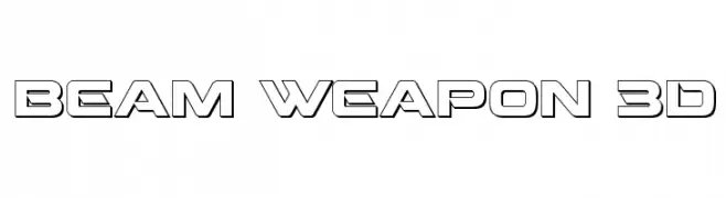 Beam Weapon 3D  नि: शुल्क फ़ॉन्ट्स डाउनलोड