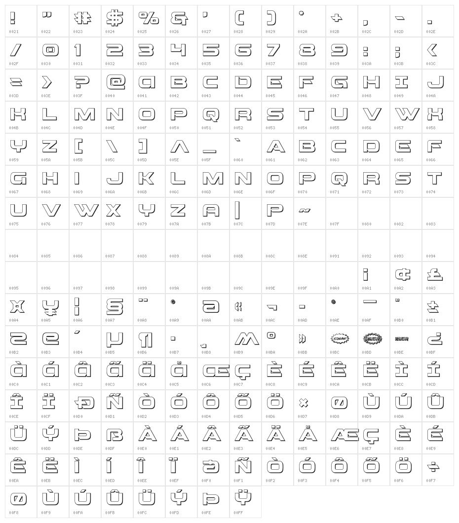 Beam Weapon 3D Character Map