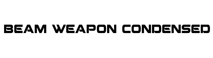 Beam Weapon Condensed  font caratteri gratis