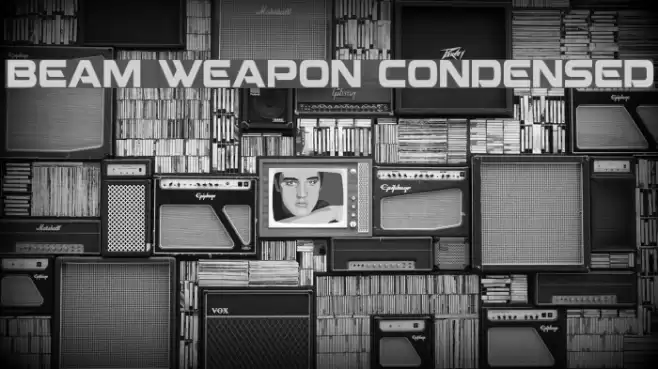 Beam Weapon Condensed Font examples