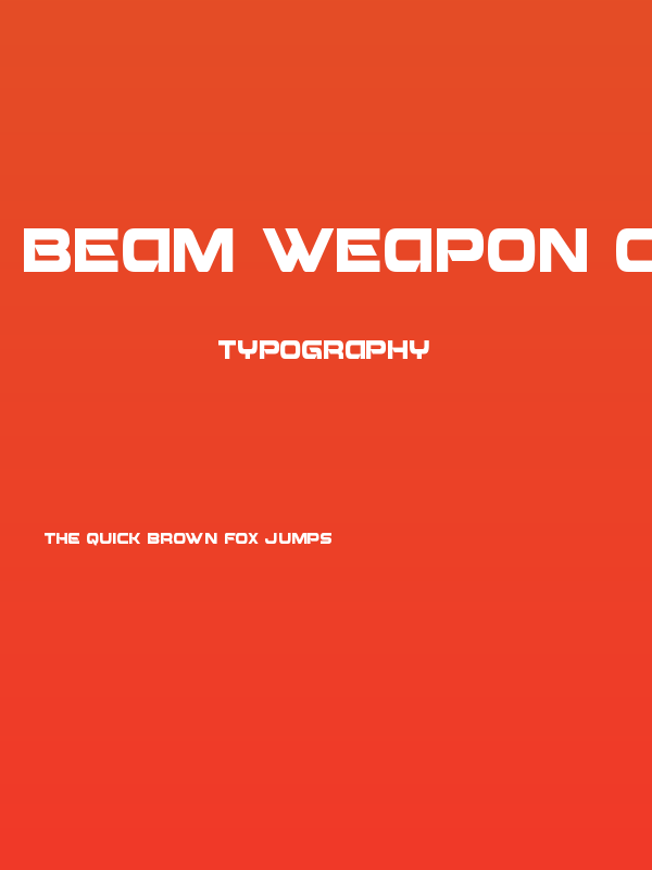Beam Weapon Condensed Poster