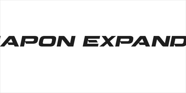 Beam Weapon Expanded Italic Logo