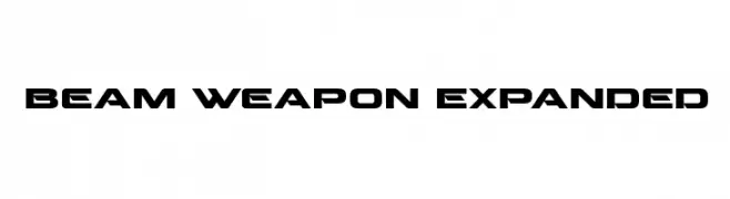 Beam Weapon Expanded  Descarca Fonturi Gratis