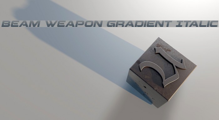 Beam Weapon Gradient Italic Example 1