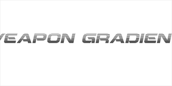Beam Weapon Gradient Italic Logo
