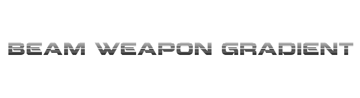 Beam Weapon Gradient Font
