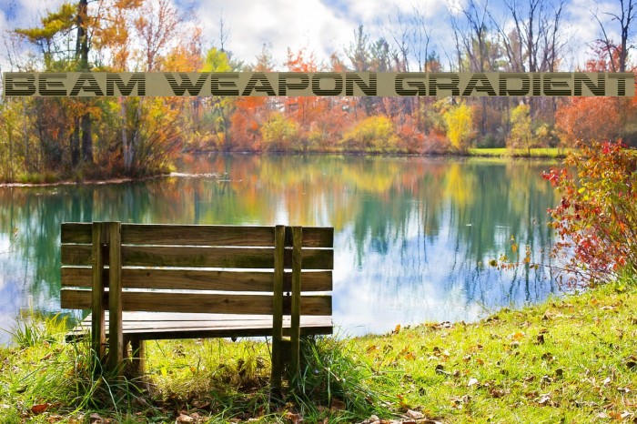Beam Weapon Gradient Font examples