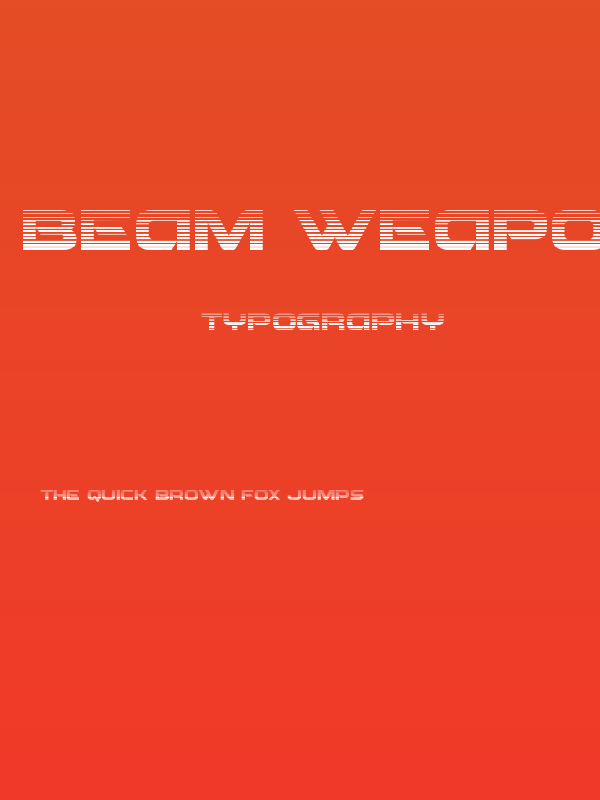 Beam Weapon Gradient Poster