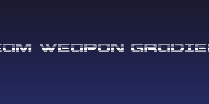 Beam Weapon Gradient Social Header