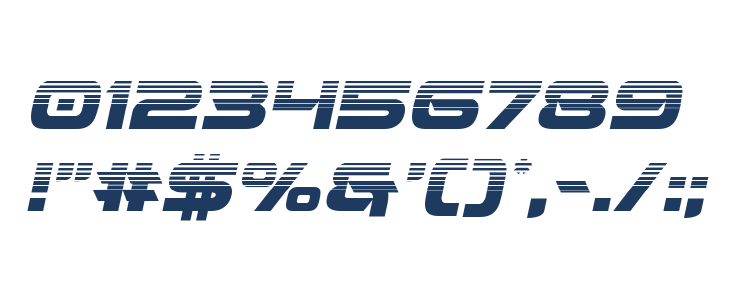 Beam Weapon Halftone Italic Other Characters