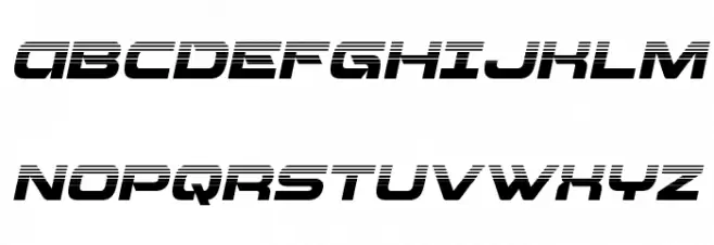 Beam Weapon Halftone Italic Fonte MAIÚSCULAS