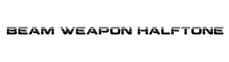 Beam Weapon Halftone  Free Fonts Download