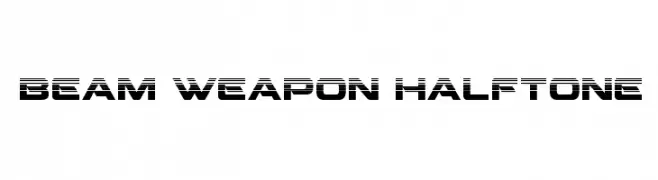 Beam Weapon Halftone  Descarca Fonturi Gratis