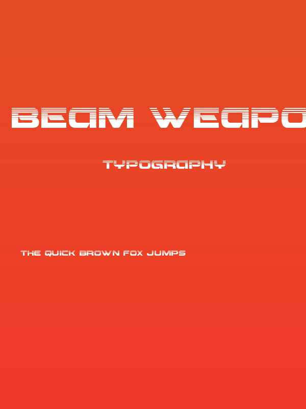 Beam Weapon Halftone Poster