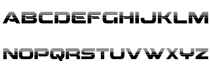 Beam Weapon Halftone Font LOWERCASE