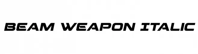 Beam Weapon Italic  Descarca Fonturi Gratis