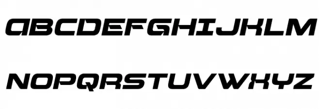 Beam Weapon Italic Polices MAJUSCULES